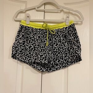 Rewind yellow black and white shorts​​​​​​​